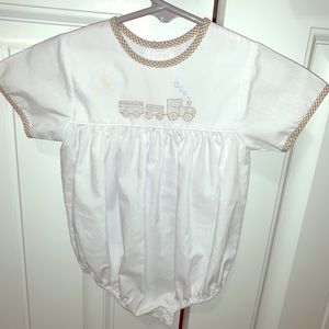 Beautiful baby boys train outfit
